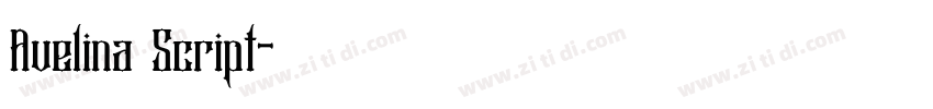 Avelina Script字体转换 Avelina Script字体转换